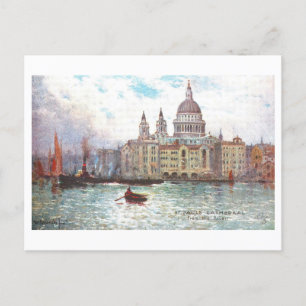 St. Pauls-Kathedrale London Vintage-Postkarte Postkarte