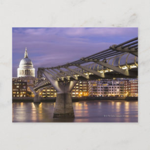 St. Pauls Kathedrale und City Skyline Postkarte