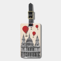 St. Pauls Kathedrale und Red Hot Air Balloons