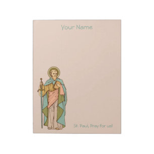 St. Paulus der Apostel (RLS 13) 8,5"x11" Notizblock