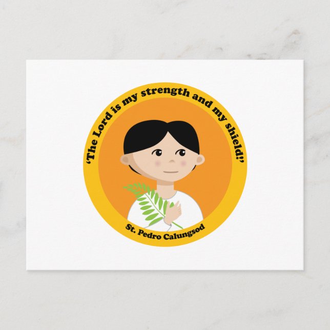 St. Pedro Calungsod Postkarte (Vorderseite)