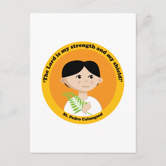 St. Pedro Calungsod Postkarte (Vorderseite)