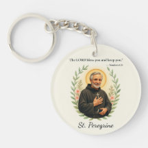 St. Peregrine Festtag Segen Wasserfarben Kranz