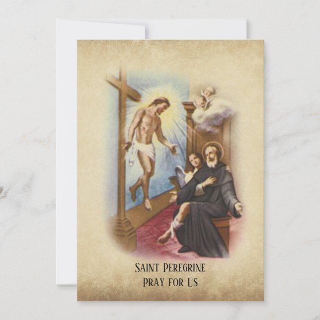 St. Peregrine Schutzheilige der Krebspatienten (Vorderseite)