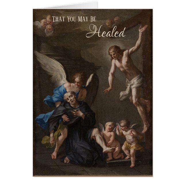 St. Peregrine Schutzheilige des Krebses Religiös (Vorne)