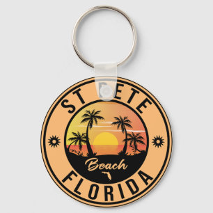 St. Pete Beach Florida Souvenir Vintage Travel Schlüsselanhänger