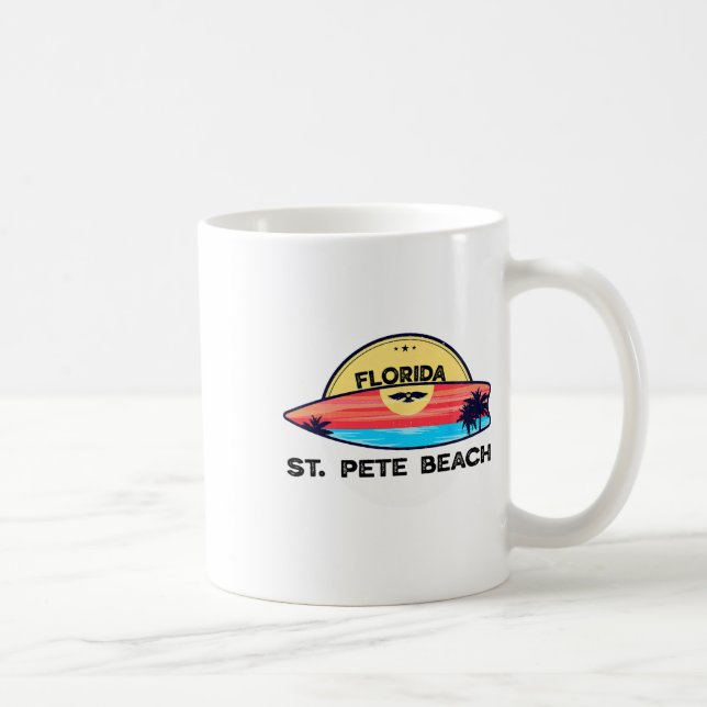 St Pete Beach Florida Surfbrett Strand Surfen  Kaffeetasse (Rechts)