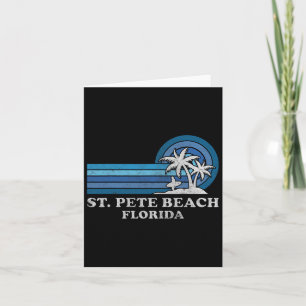 St. Pete Beach Florida Vintager Familienurlaub Karte