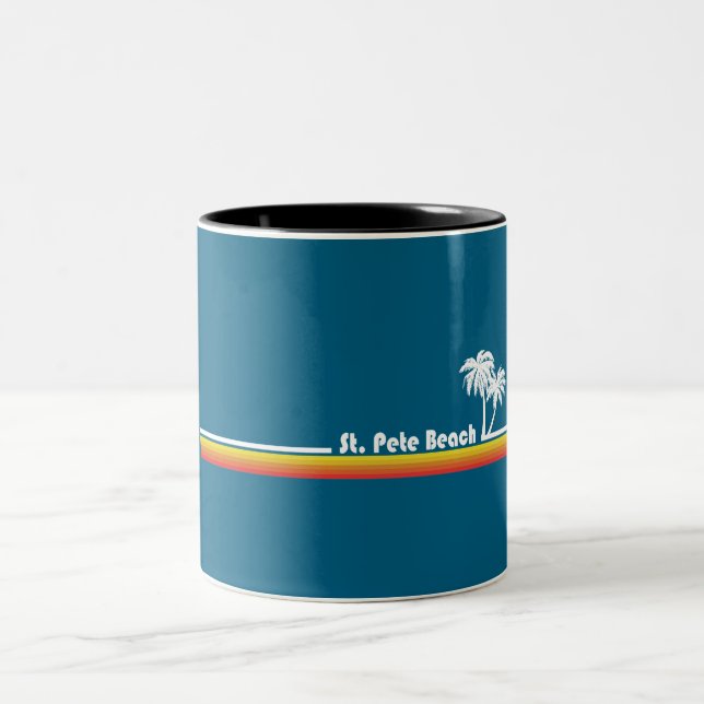 St. Pete Beach Florida Zweifarbige Tasse (Mittel)