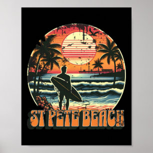 St Pete Beach Männer Frauen Mädchen Kinder Poster