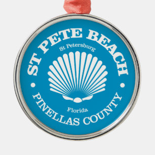 St Pete Beach (Muschel) Ornament Aus Metall