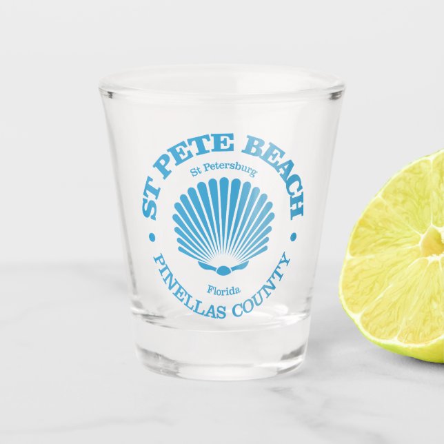 St Pete Beach (Muschel) Schnapsglas (Vorderseite)