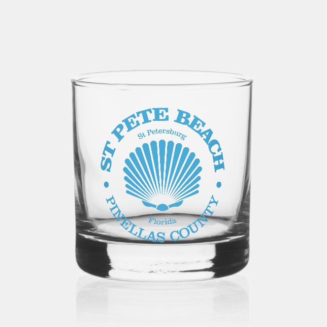 St Pete Beach (Muschel) Whiskyglas (Vorderseite)