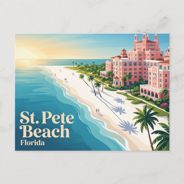St. Pete Beach USA Postkarte (Vorderseite)