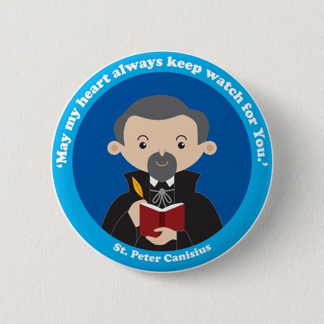 St Peter Canisius Button (Vorderseite)