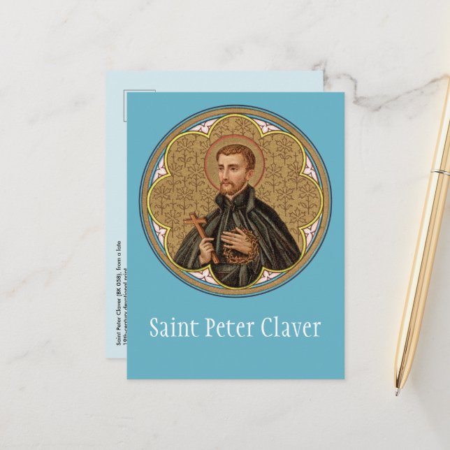 St. Peter Claver (BK 058) Postkarte (Vorderseite/Rückseite Beispiel)