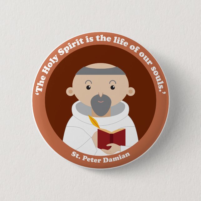 St. Peter Damian Button (Vorderseite)