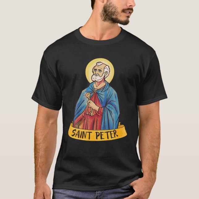 St. Peter der Apostel hält für das Königreich Kath T-Shirt (Vorderseite)