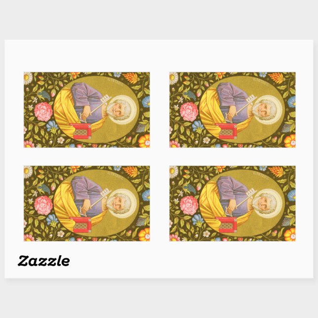 St. Peter der Apostel (PM 07) Rechteckiger Aufkleber (Blatt)