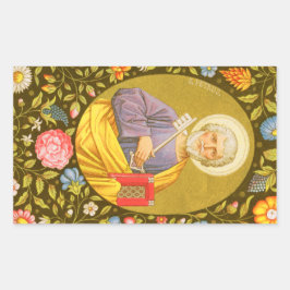 St. Peter der Apostel (PM 07) Rechteckiger Aufkleber
