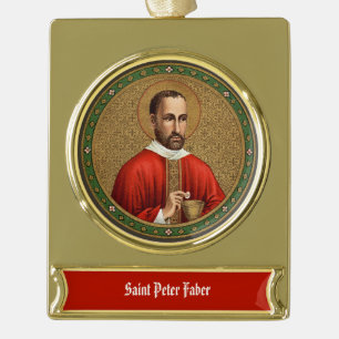 St. Peter Faber (BK 051) Banner-Ornament Gold