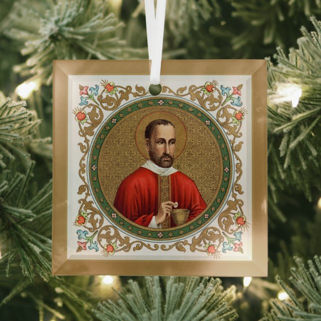 St. Peter Faber (BK 051; berühmtes Zitat) Ornament Aus Glas (Insitu)