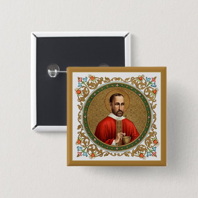 St. Peter Faber (BK 051) Square Button (Vorne & Hinten)