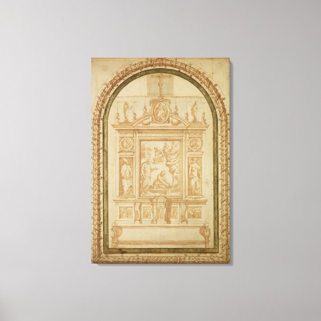 St. Peter Fishing, Studie für den Altar Leinwanddruck (Vorderseite)