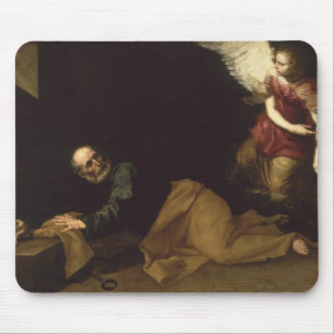 St Peter gab durch einen Engel, 1639 frei Mousepad