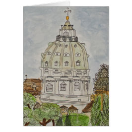 St Peter Haube, Gruß-Karte Roms, Italien