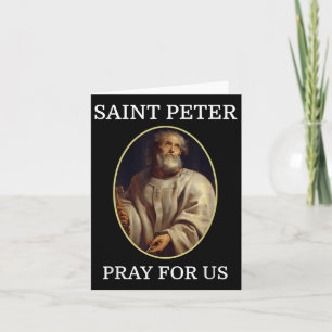 St. Peter Katholischer Papst St. T-Shirt Christlic Karte