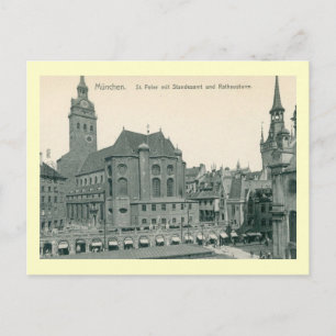 St. Peter, München, Deutschland Vintage Postkarte