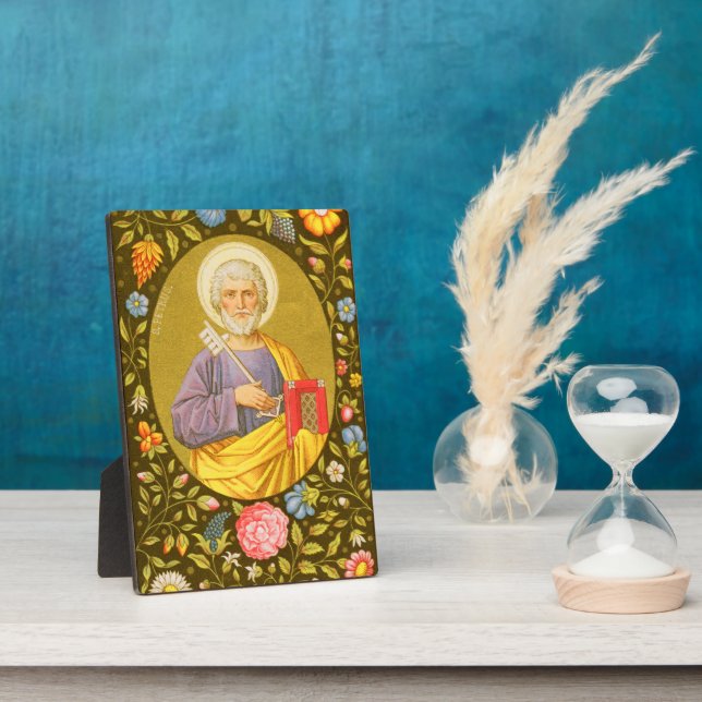 St. Peter (PM 07) 5"x7" Plaque 2 mit Easel Fotoplatte (Seite)