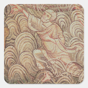 St Peter rettete vom Ertrinken Quadratischer Aufkleber