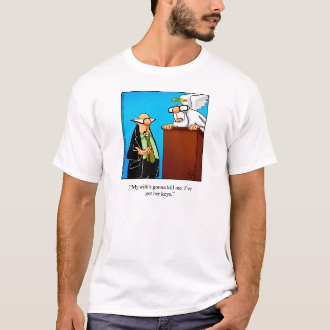 St. Peter Spaß "Ehefrau Keys" Teemaschine T-Shirt (Vorderseite)