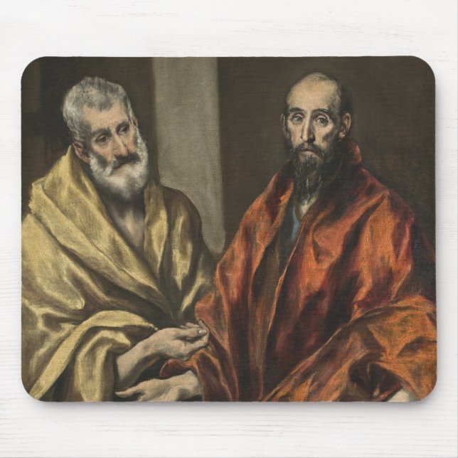 St Peter und St Paul | c.1605-8 (Öl auf Leinwand) Mousepad (Vorne)