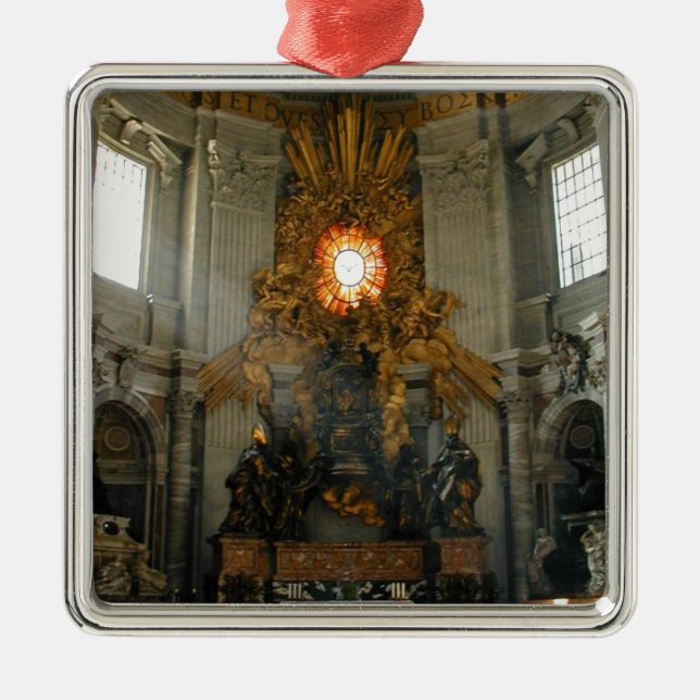 St Peter Vatikanstadt Ornament Aus Metall (Vorne)