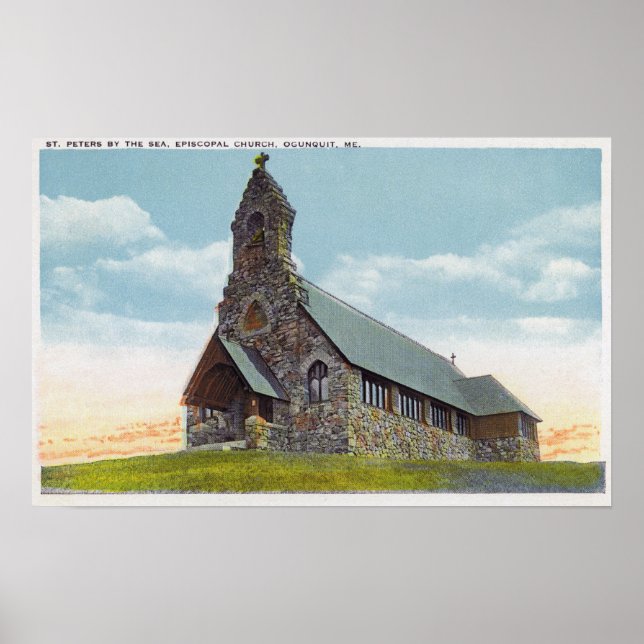 St. Peters-by-the-Sea Bischofskirche Poster (Vorne)