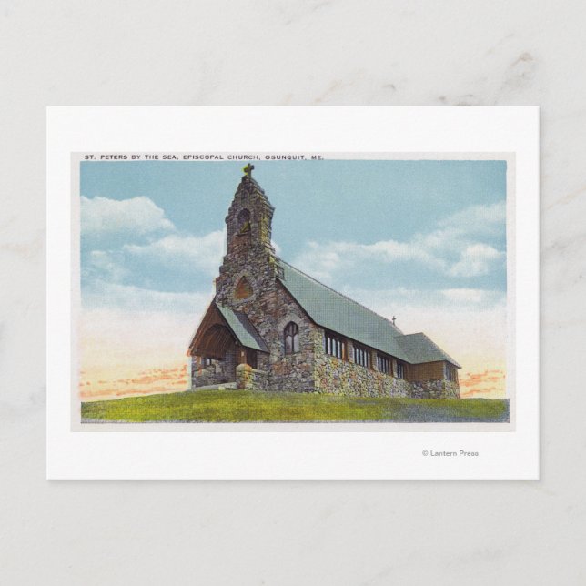 St. Peters-by-the-Sea Bischofskirche Postkarte (Vorderseite)