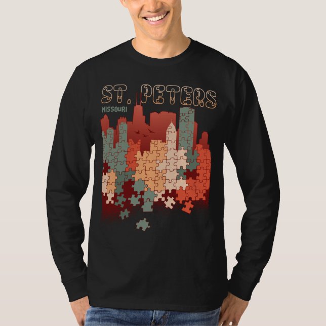 St Peters In Missouri Travel Souvenir T-Shirt (Vorderseite)