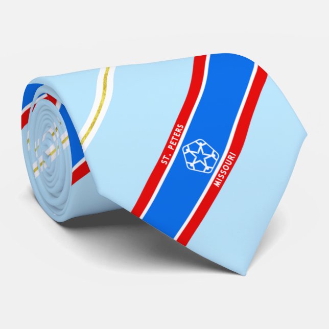 St. Peters (Missouri) Stadtflagge Neck Tie Krawatte (Gerollt)