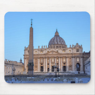 St. Peter's Square in Vatican City - Rome, Italy Mousepad
