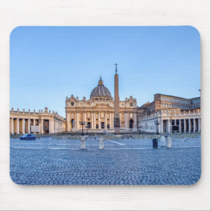 St. Peter's Square in Vatican City - Rome, Italy Mousepad