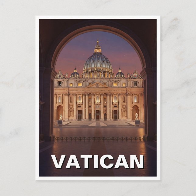St Peters Vatican City Travel Postkarte (Vorderseite)