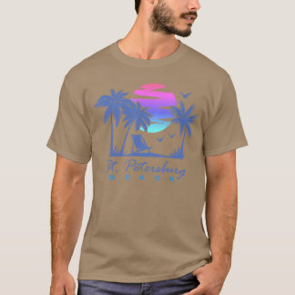 ST PETERSBURG BEACH St Florida Vacation Vintage Su T-Shirt