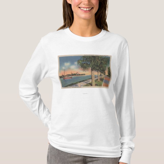 St. Petersburg, FL - Ansicht des Kaffee-Topfes T-Shirt (Vorderseite)