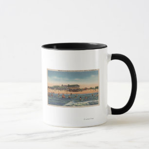 St. Petersburg, FL - Ansicht von Schatz-Insel Tasse