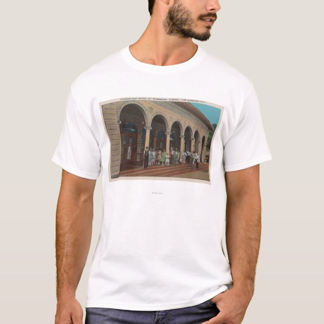 St. Petersburg, FL - Außenansicht des Postens T-Shirt (Vorderseite)