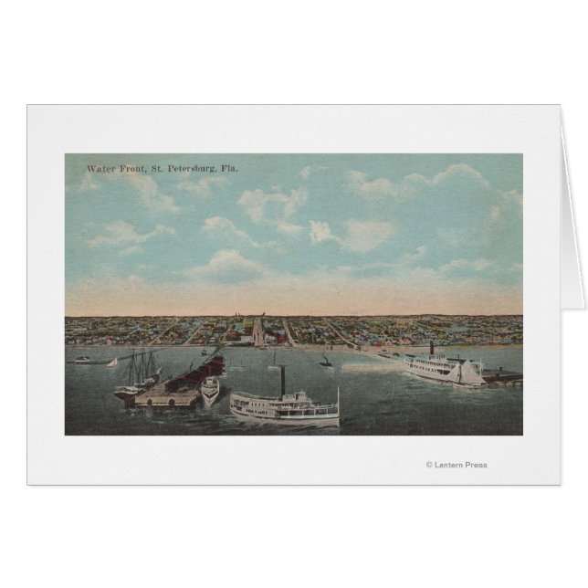 St. Petersburg, FL - Wasserfront mit Aussicht auf (Vorderseite (Horizontal))
