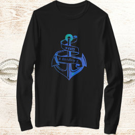 St. Petersburg Florida Blue Kedge Anchor T - Shirt